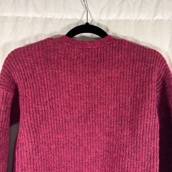 Old Navy Cardigan Girls XL Pink Knit Button Up Wool Blend Knit Ling Sleeve Sweat - Picture 7 of 8